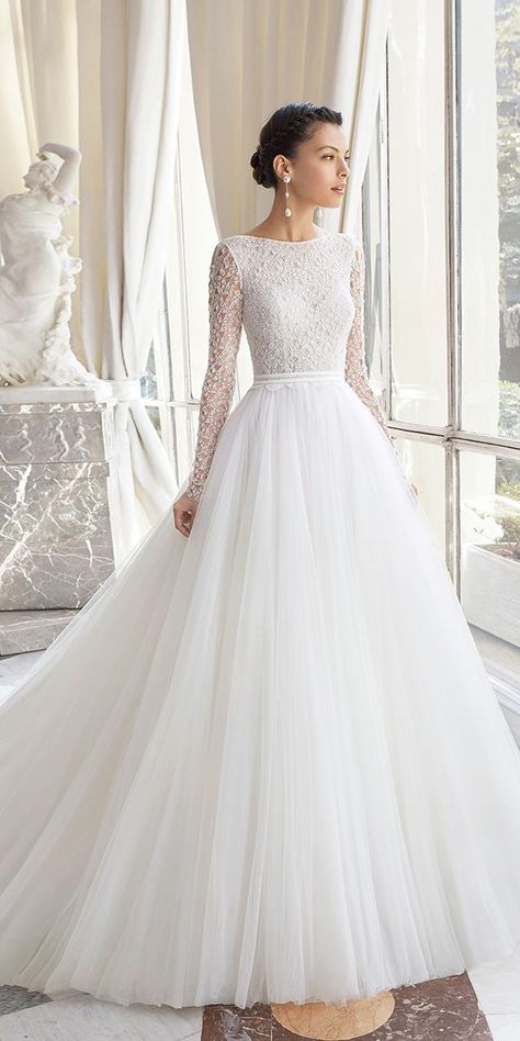 Fantasy Wedding Dresses From Top Europe Designers ★fantasy wedding dresses ball gown with illusion long sleeves lace top rosa clara ★ See more: https://weddingdressesguide.com/fantasy-wedding-dresses/ #bridalgown #weddingdress Wedding Gowns, Wedding Dress, Ball Gown Wedding Dress, Wedding Dress Guide, Ball Gowns Wedding, Wedding Dress Inspiration, Wedding Dresses Romantic, Wedding Dresses Lace, Fantasy Wedding Dresses