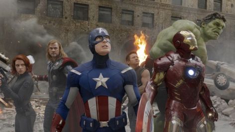 The Avengers (2012) Local filming locations: Cleveland, North Olmsted Perhaps the most well-known of all superhero movies filmed downtown, The Avengers shut down parts of the city in 2011 while filming its penultimate fight scene, meaning Cleveland played an important part in kicking off the Marvel extended universe. Photo via Marvel Database Thor, Iron Man, Captain Marvel, Avengers, The Avengers, Avengers 2, Avengers Movies, Avengers 2012, Avengers Humor