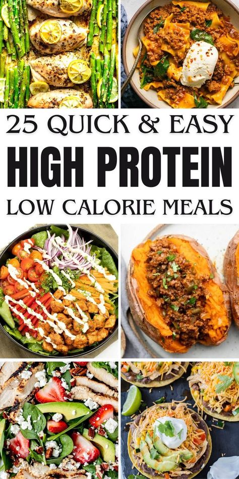Fuel your day with Low-Carb High-Protein Recipes that are both delicious and nutritious. From breakfast to lunch, these meals are perfect for maintaining a balanced diet. Protein, Low Calorie Recipes, Low Carb Recipes, No Calorie Foods, Low Carb Meal Prep, Healthy Protein Meals, High Protein Meal Prep, High Protein Low Carb Recipes, Protein Meal Plan