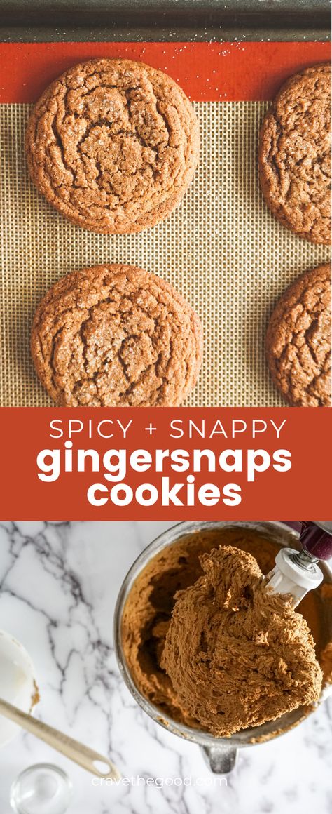 Brownies, Desserts, Ideas, Dessert, Snacks, Gingersnap Cookies Healthy, Crispy Gingerbread Cookies, Chewy Ginger Cookies, Crisp Ginger Snaps Recipe