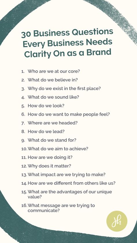30 Brand Strategy Questions all Business Owners need to Answer Business Tips, Business Questions, Coaching Questions, Business Podcasts, Business Ideas Entrepreneur, Business Ideas For Beginners, Strategies, Brand Experience, How To Introduce Yourself
