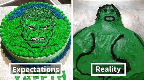 Expectations Vs Reality: 10+ Of The Worst Cake Fails Ever Funny Fails, Funny Memes, #fails, Disney, Cake, Expectation Vs Reality, Hilarious, Fails, Amusing