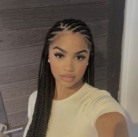 Braided Hairstyles, Cornrows, Box Braids Hairstyles For Black Women, Braids In The Front Natural Hair, Braided Cornrow Hairstyles, Braided Hairstyles For Black Women, Box Braids Hairstyles, Black Girl Braided Hairstyles, Braids Hairstyles Pictures
