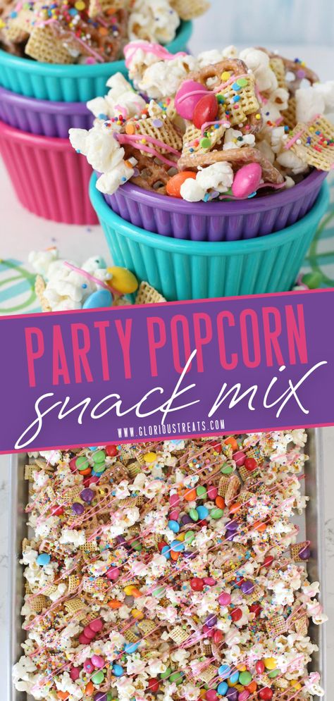 Parties, Dessert, Snacks, Party Snacks, Popcorn, Party Treats, Popcorn Party, Birthday Treats For School, Party Snacks Easy