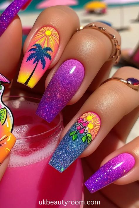 Bright nails are colorful and eye-catching, perfect for adding a pop of excitement to any look.  They are also a great choice for summer!  This post contains 39 ideas for bright nails, including: simple, cute, inspo, classy, elegant, fun, funky, edgy, neon, ideas, art, summer, designs, acrylic, short, for spring, almond.