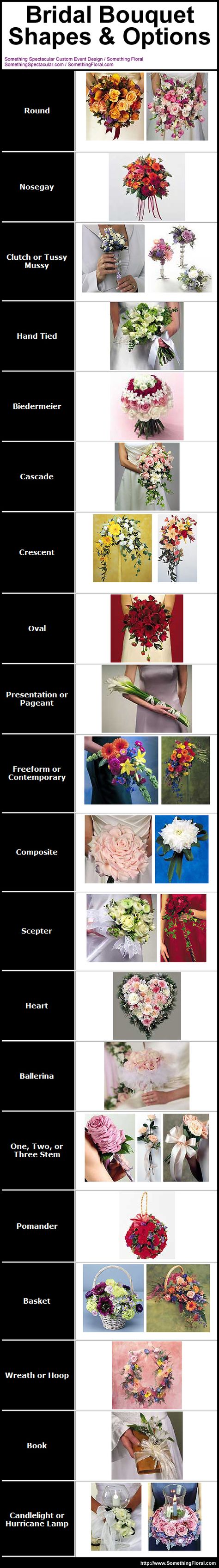 A helpful reference for brides. A pictorial list of bridal bouquet and bridesmaid bouquet shapes and options. #wedding #flowers #bouquets #shapes #types Floral Arrangements, Floral Wedding, Bouquets, Floral, Flowers Bouquet, Flower Bouquet Wedding, Beautiful Bouquet, Bouquet, Flower Arrangements