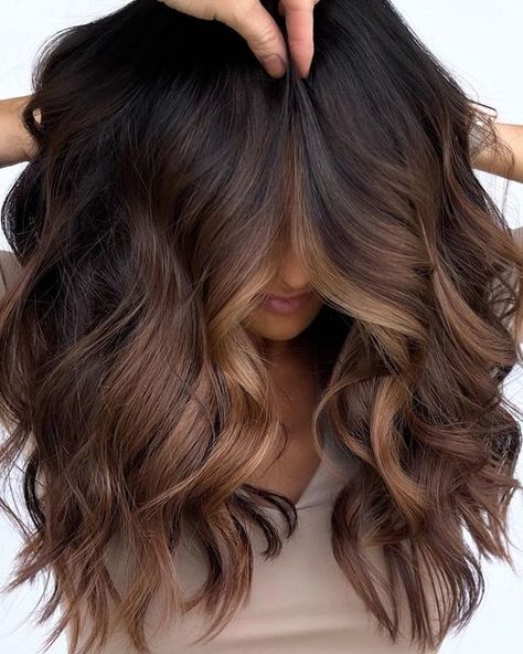 Brunette Hair, Balayage, Dark Hair With Balayage, Balayage Brunette, Balayage Hair, Brunette Hair With Highlights, Brown Hair Balayage, Hair Color And Cut, Hair Color Trends