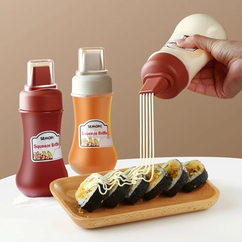 1pc Squeeze Sauce Bottle, Leak Proof Refillable Condiment Container For Salad Ketchup Honey Jam, Squeeze Sauce Bottle Oyster Sauce Squeeze Bottle, Home Kitchen Supplies - Home & Kitchen - Temu Vinaigrette, Gadgets, Kitchen Gadgets, Ketchup, Squeeze Bottles, Bottles And Jars, Sauce Bottle, Essential Kitchen Tools, Squeeze