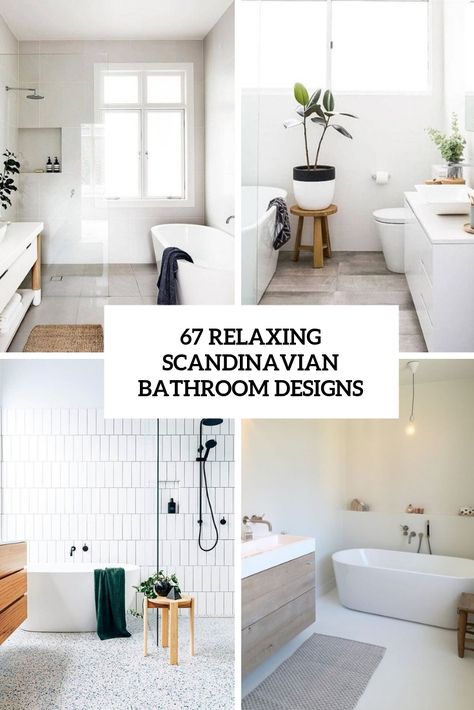relaxing scandinavian bathroom designs cover Bathroom Ideas, Bathroom Interior Design, Design, Bathroom Design Small, Bathroom Design Inspiration, Minimalist Bathroom Design, Bathroom Design, Bathroom Design Trends, Bathroom Designs