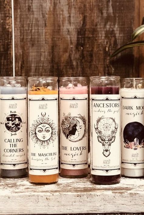 Wicca, Candle Magic Spells, Witch Candles, Scented Candles, Witchy Candles, Candle Spells, Witch Gift, Homemade Scented Candles, Candle Magic