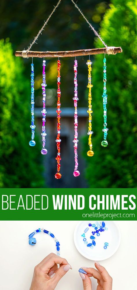 Diy, Beads, Summer Crafts, Wind Chimes, Crafts, Wind Chimes Craft, Diy Wind Chimes, Diy Beads, Bead Crafts