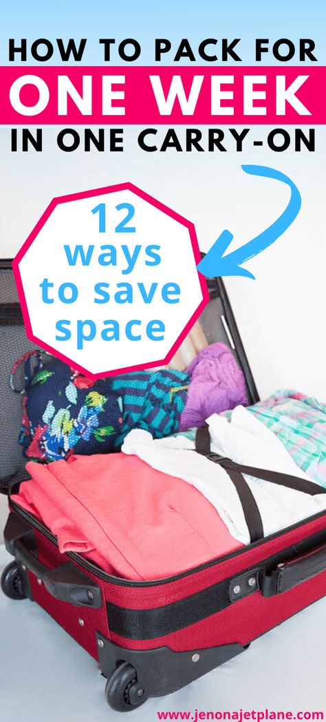 With airlines charging more and more for checked luggage, traveling light is a necessity! Learn how to pack for one week in one carry-on bag so you can save space and keep your travel plans flexible. #traveltips #packingtips Texas, Travel Packing, Organisation, Vacation Ideas, Packing Tips For Travel, Packing Tips For Vacation, Packing For A Cruise, Vacation Packing, Best Carry On Luggage