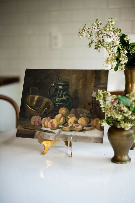 How To Create A DIY Faux Oil Painting On A Budget - A Home Is Announced Ideas, Art, Diy, Vintage, Framed Prints, Oil Painting Frames, Painting Frames, Faux Painting, Diy Painting