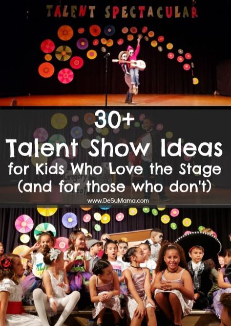 For the kid who loves performing (and those who aren't sure), here are 30+ talent show ideas and tips to help guide your school talent show act. Included are the creative and funny talent show ideas that make us smile. The talent show is a great opportunity to showcase a skill and even face fears! Summer, Primary School Education, Kids Talent Show Ideas, Talent Show Ideas Funny, Talent Show, Kids Got Talent, Kids Talent, Act For Kids, Fun Games For Kids