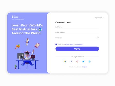 Daily ui 001-Sign Up Form on Behance Web Layout, Web Design, News Web Design, Website Sign Up, Daily Ui, Sign Up Page, Login Website, Web Inspiration, Website Design Inspiration Layout