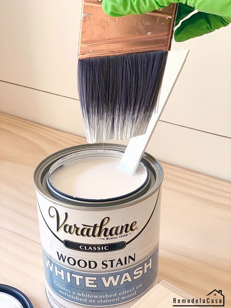 Love it!! Varathane White Wash wood stain - Creates a whitewashed effect on unfinished of stained wood Design, Varathane Wood Stain, White Stain On Wood, White Washing Wood, Whitewash Stained Wood, White Wash Stain, White Wash Wood Floors, White Wood Stain, White Washed Wood
