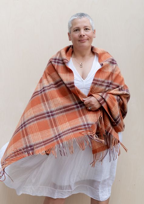 The Origins 2020 collection is a visual exploration of Scotland’s nostalgic past reinterpreted through contemporary design, conveying a sense of history, with a modern aesthetic. Woven from 100% lambswool, our scarves are beautifully soft, bringing warmth and sophistication to any #OOTD - no need to compromise style for utility. Loop it, drape it, wrap it: style your way | Tartan Blanket Co. | Scarf Fashion | Sustainable Fashion | Gift | Hygge | Colsie | Scottish Design | Personal Embroidery Outfits, Design, Afghans, Clothes, Afghan Blanket, Plaid Scarf, Lambswool, Scarf, Scarf Styles