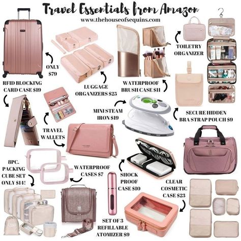 Trip Essentials Packing Lists, Travel Must Haves, Travel Essentials List, Travel Bag Essentials, Travel Essentials For Women, Travel Packing Checklist, Travel Necessities, Packing Tips For Travel, Packing Essentials List