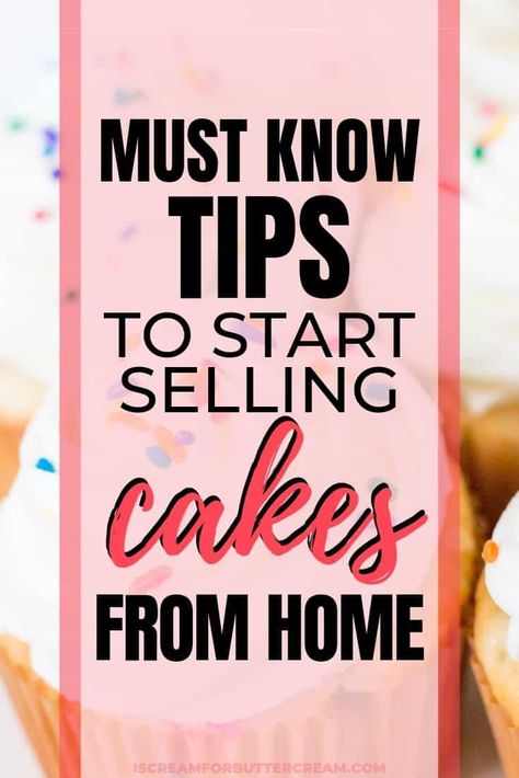 If you want to start a cake business, here are tips you must know to start selling cakes from home. Start off prepared by learning food safety, cottage food laws, best practices for selling baked goods and how to prepare mentally. #cakebusiness #cupcakebusiness #homebakingbusiness Cake, Packaging, Dessert, How To Start A Cake Business From Home, Baking Business, Cake Pricing, Cake Business, Bakery Business, Selling Food From Home