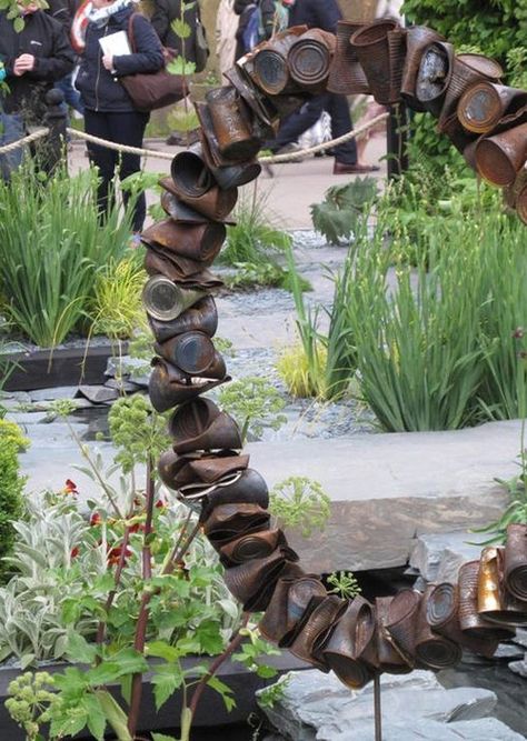 Great Outdoor Living Ideas From the 2015 Chelsea Flower Show Gardening, Yard Art, Outdoor Living, Metal, Garden Accents, Backyard, Yard Sculptures, Garden Makeover, Garden Projects