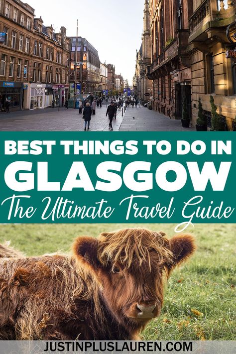 Looking for fun things to do in Glasgow? This Glasgow travel guide shows the best places to visit & must do activities in Glasgow, Scotland. Glasgow travel guide | Glasgow itinerary | What to do in Glasgow | Glasgow attractions | Glasgow activities | Best things to do in Glasgow | Scottish cities | Scotland travel | Travel to Scotland | 3 days in Glasgow | Glasgow 3 day itinerary Edinburgh, Destinations, Ireland Travel, Wanderlust, Trips, Glasgow, London, Brittany, England