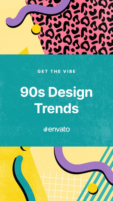 Defined by so many different genres and styles, the 90s had a huge impact on design... so much so that graphic design trends continue to re-emerge. Ready to rewind? Check out the 90s design trends making a comeback in 2020. Design, Retro, 90s Graphic Design, Retro Graphic Design, 90s Logos, Graphic Trends, Graphic Design Trends, Graphic Design Style, Graphic Design Styles
