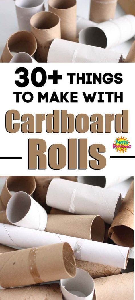 Tons of ideas here for art, crafts and activities using toilet paper rolls, paper towel rolls, poster tubes, wrapping paper tubes and more! #HappyHooligans #KidsCrafts #CraftsForKids #DaycareCrafts #KidsArt #ArtForKids #PreschoolCrafts #CraftsForTweens #CraftsForTeens #ToiletPaperRollCrafts #PaperTowelRollCrafts #ToiletRolls #CardboardRolls #CardboardTubes #RecycledCrafts Upcycled Crafts, Pre K, Diy, Recycle Crafts Diy, Recycle Crafts, Craft Activities For Kids, Reuse Crafts, Cardboard Rolls, Craft Activities
