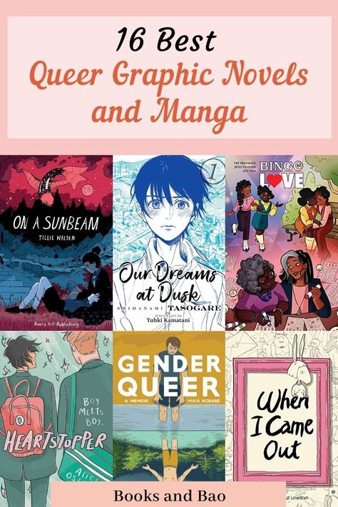 From queer memoirs to gay romances, action adventures, and queer protagonists, here are some of the best queer graphic novels and manga available now. Romance Novels, Romance Books, Manga, Novels, Queer Books, Mystery Novels, Novels To Read, Good Romance Books, Bookaholic