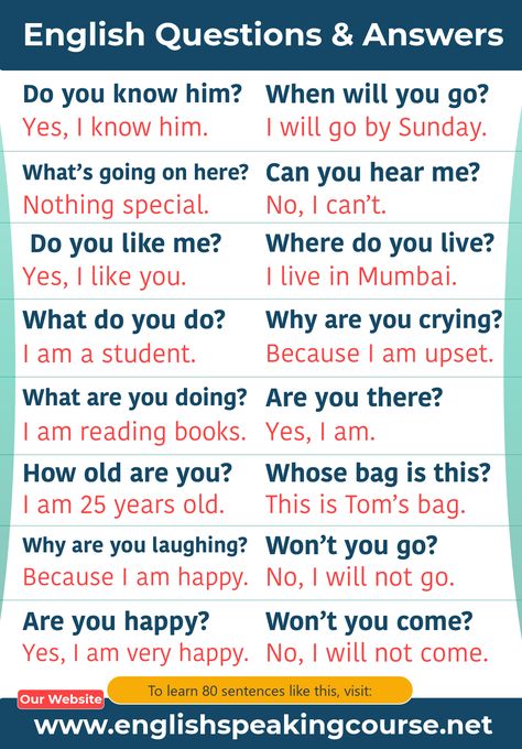 spoken english questions and answers,
common english questions and answers,
common questions and answers in English,
english questions and answers for beginner
basic english questions and answers,
speaking english conversation practice,
80 simple question and answer in English, Reading, English, English Conversation For Kids, English Conversation Learning, Question And Answer, English Sentences, English Vocabulary Words Learning, Interesting English Words, English Transition Words
