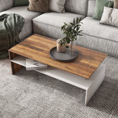 Design, Home Décor, Coffee Table With Shelf, Coffee Table With Storage, Rectangle Coffee Table Wood, Modern Coffee Tables, Coffee Table Design, Coffee Table Wood, Center Table Living Room