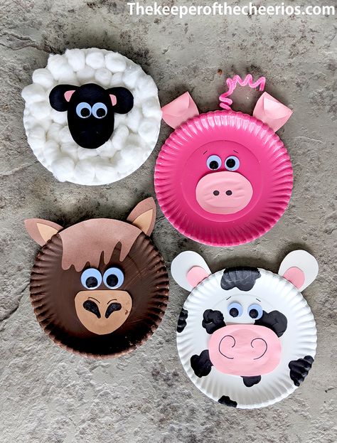Crafts, Paper Plate Animals, Farm Animal Crafts, Paper Plate Crafts For Kids, Animal Crafts For Kids, Cow Craft, Paper Crafts Diy Kids, Plate Crafts, Farm Crafts