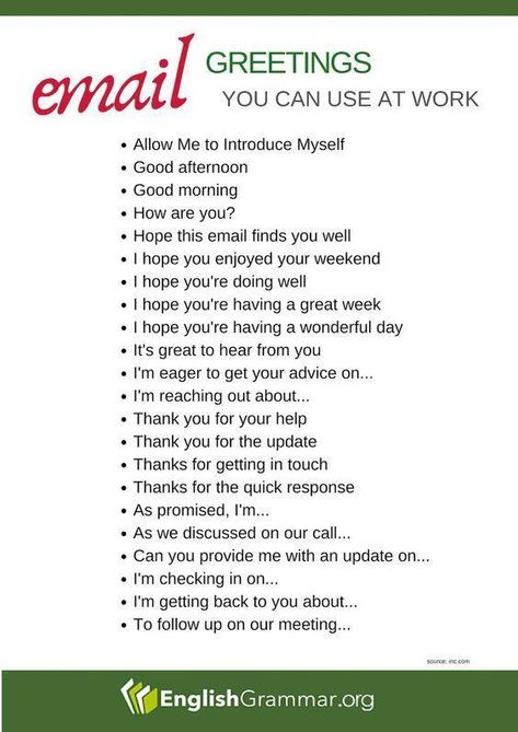 When writing emails to coworkers and clients at work, it is essential to use the right lingo. Below we have compiled the most useful, polite and professional email phrases you can use at work. Ideas, Leadership, Pre K, Inspiration, Email Greetings, Advice, Email Writing, Employment, Job Interview