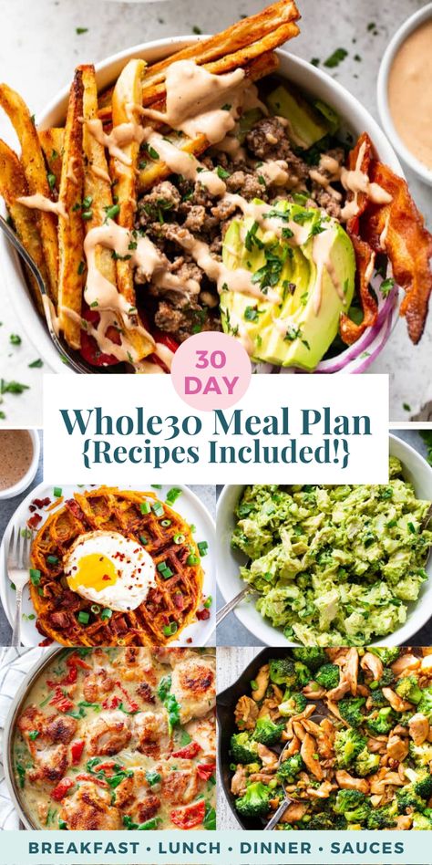 Essen, Whole30 Meal Plan, Meal Plan Recipes, 30 Diet, Whole 30 Meal Plan, Whole30 Dinner Recipes, Easy Whole 30 Recipes, Whole 30 Diet, Whole30 Dinners