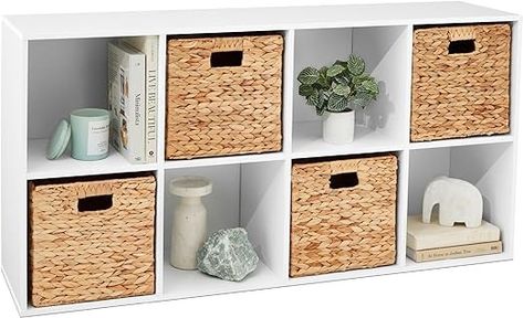 Amazon.com: Best Choice Products 8-Cube 11in Storage Shelf Cubby Organizer Bookcase System for Nursery, Kids Room, Living Room, Kitchen, Closet w/Removable Back Panels – White : Home & Kitchen