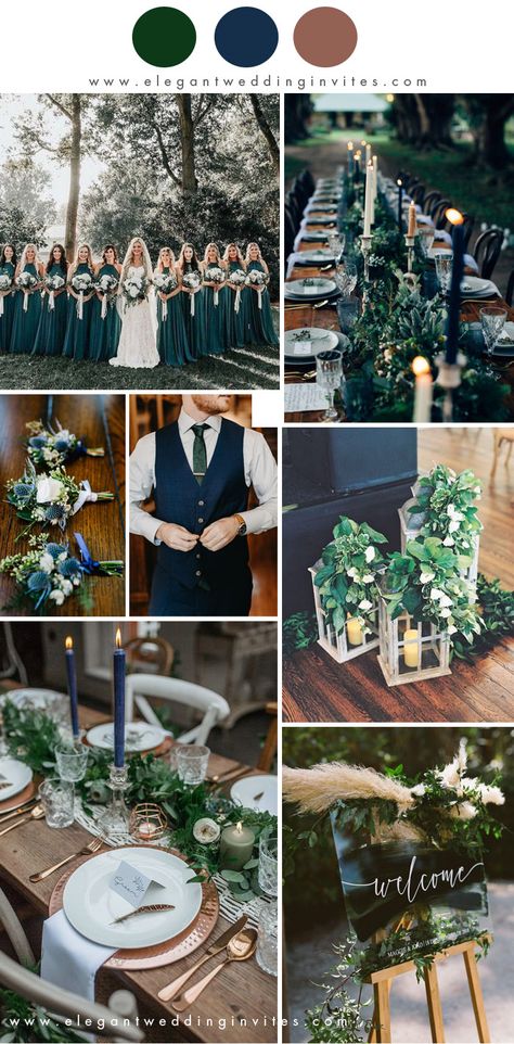 Autumn Wedding Colours, Winter, Navy Wedding Colors, Winter Wedding Color Palette, Winter Wedding Colors, Fall Wedding Colors, Green Wedding Colors, Wedding Color Schemes, Navy Weddings