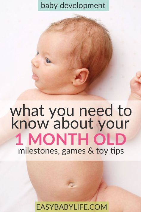 All the 1-month-old baby milestones! And here are some great ideas on 1-month-old baby activities and toys too! 1-month-old baby tips, newborn baby, 1-month-old baby play, 1-month-old development Parents, Newborn Care, Baby Care Tips, Baby Development Milestones, 1 Month Old Milestones, Baby Development, Baby Development Activities, 1 Month Old Baby, Newborn Baby Tips