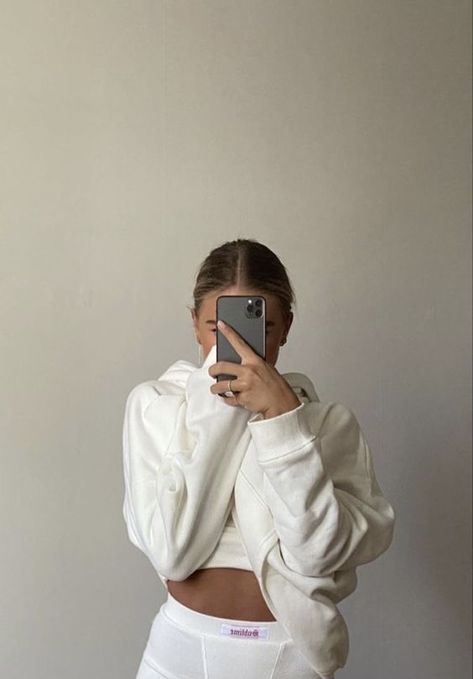 Girl in hoodie with iPhone Selfie, Style, Pinterest, Esthetics, Aesthetic, Life, Nyc, Nude, Live