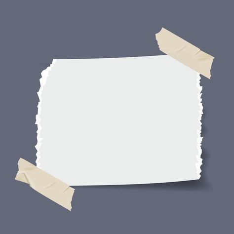 Note torn paper realistic vector illustration. Ripped paper with adhesive tape. Suitable for design element of note, information memo, and copy space for text and message. Ideas, Ps, Design, Poster Mockup, Portfolio Design, Design Element, Paper Design, Calligraphy Set, Paper Texture