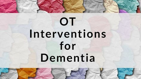 ot interventions dementia Occupational Therapy, Diy, Geriatric Occupational Therapy, Occupational Therapy Activities, Occupational Therapist, Alzheimer's And Dementia, Therapy Activities, Tolerance Activities, Physical Education Games