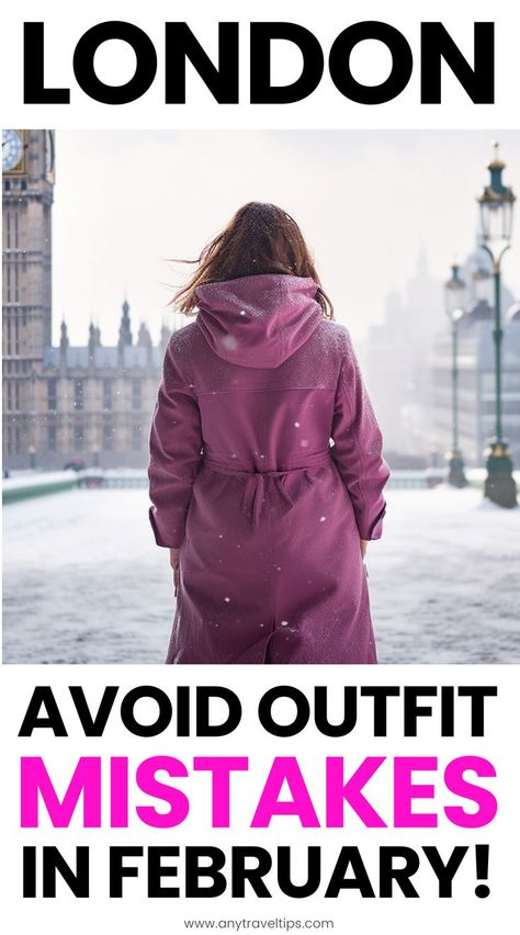 Visiting London in February (late winter)? It can be bitterly cold, and the wrong outfits can easily ruin your trip. Pack with our expert tips from a local on the best outfits to wear! London, Outfits, Winter Outfits, Winter, Paris, Travelling Tips, Weekend Trip Outfits, Winter Travel Outfit, Day Trip Outfit
