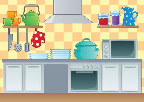 In this article, we tackle the kitchen and find simple ways to handle daily cleaning. We explore everyday cleaning tips and tricks to help keep your kitchen clean and welcoming.  More details at our blog.  #professional cleaning ocala #commercial cleaning services Ocala fl Decoration, Design, Kitchen Cartoon, Kitchen Clipart, Kitchen Images, Kitchen Staging, Kitchen Art, Kitchen Themes, Stock Kitchen Cabinets