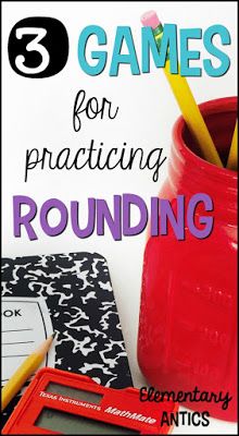 Find out three easy, hands on games for practicing rounding numbers. These games will work for rounding to the nearest ten and hundred… 4th Grade Maths, Math Games, Math Number Sense, Math Stations, 2nd Grade Math, Math Activities, 4th Grade Math, Math Lesson Plans, Math Strategies