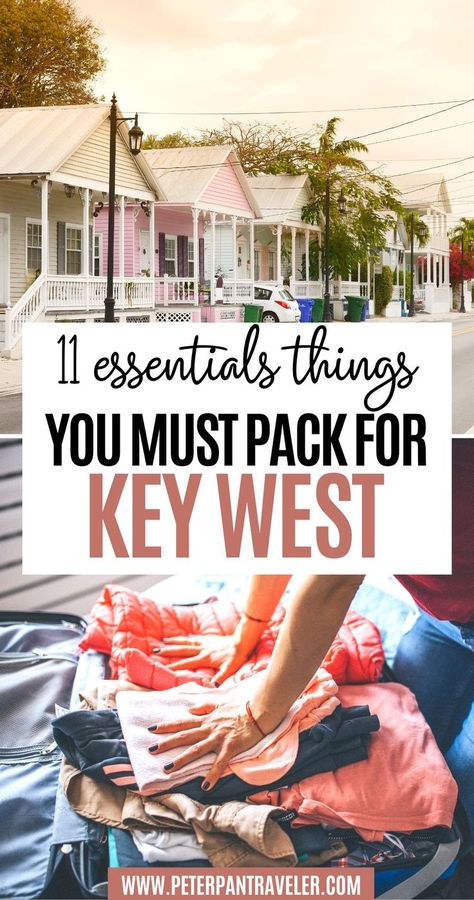11 Essentials Things You Must Pack for Key West Key West Florida, Florida Keys, Beach Vacation Packing List, Packing Tips For Travel, Packing List For Vacation, Vacation Trips, Travel Key West, Travel Usa, Key West Vacations