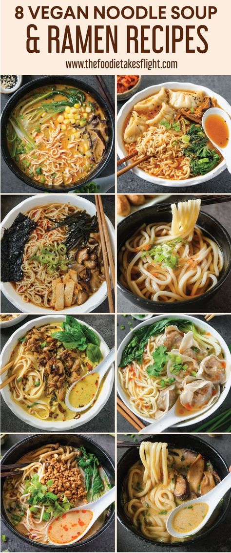 Soup Recipes, Noodles, Slow Cooker, Ramen, Noodle Soup Recipes, Vegan Noodle Soup, Noodle Soup, Vegan Ramen, Ramen Recipes