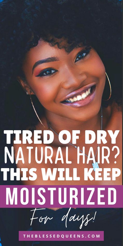 Dry Natural Hair, Moisturize Dry Hair, Natural Hair Care Tips, Best Natural Hair Products, Natural Hair Shampoo, Dry Brittle Hair, Moisturize Hair, Hair Care Recipes, Hydrate Hair
