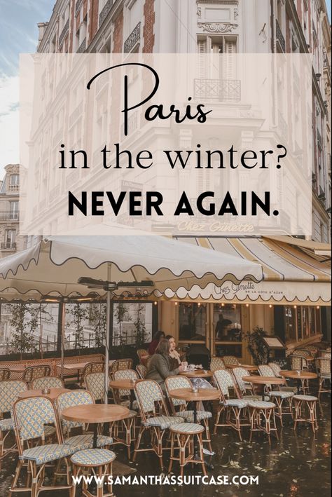 I have been several times now and winter…it was definitely my least favorite. Read to find out why! #parisinthewinter #pariswinter #paris #parisianvibe Paris, Outfits, Paris Travel, Paris France, Italy Travel, Paris In The Winter, Paris France Travel, Paris In November, Paris In January
