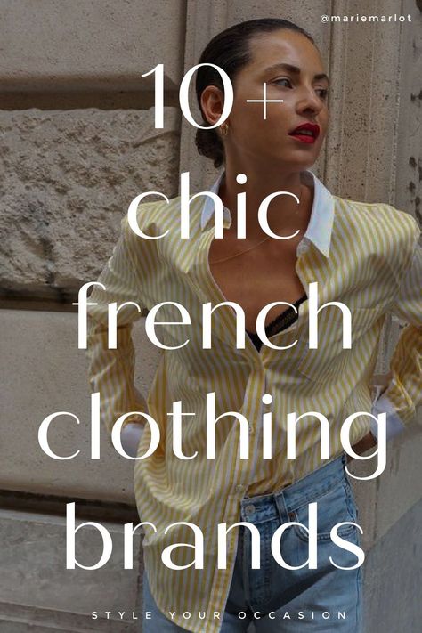 Love French fashion outfits? You’ll love this list of affordable French brands like Sezane for women in 2024. Shop these stores for Parisian style in spring, summer, fall, and winter, and get perfect French girl aesthetic outfit ideas! Casual, Cali, Paris Clothing Brand, French Clothing Brands, French Chic Fashion, Parisian Chic Style, French Style Fashion, French Inspired Outfits, French Luxury Brands