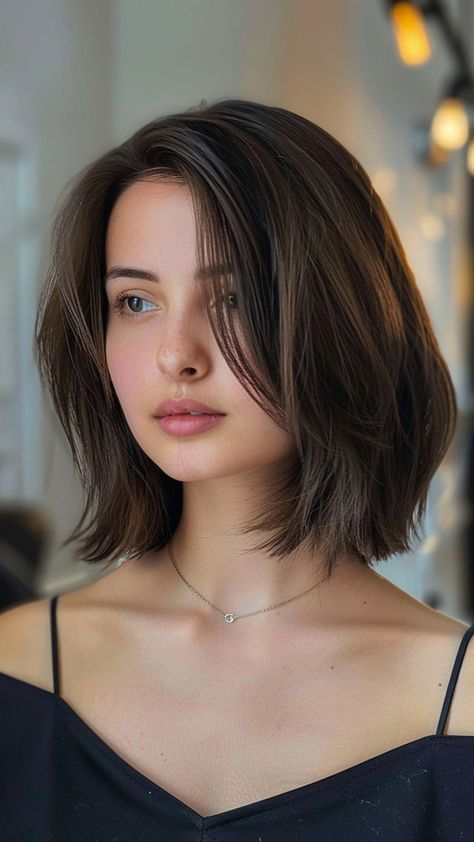 30 Short Hairstyles for Round Face Divas Bobs, Round Face Short Haircuts, Round Face Haircuts, Round Face Bob, Midlength Haircuts, Short Haircuts For Round Faces, Mid Length Hair With Bangs, Bob Haircut For Round Face, Straight Hair Cuts