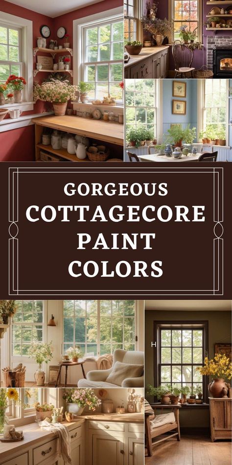 Home Décor, Inspiration, Cottage Color Palette, Cottage Paint Colors, Cottage Core Color Palette, Cottagecore Color Palette, Cottage Decor Living Room, Home Colors, Country Cottage Decorating
