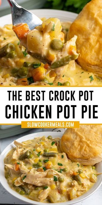 Healthy Recipes, Foodies, Pasta, Slow Cooker Chicken, Crockpot Chicken Pot Pie, Crock Pot Chicken, Crockpot Chicken, Chicken Crockpot Recipes, Chicken Pot Pie Recipes